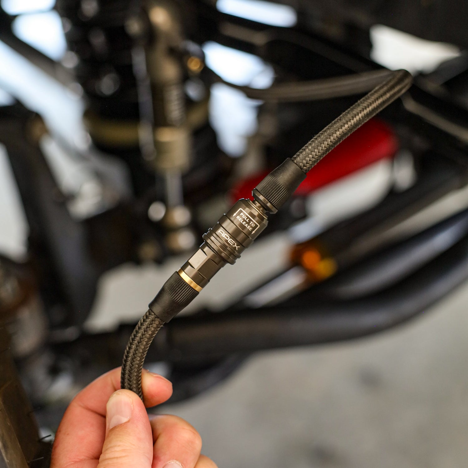 Compact Quick Coupler to APEX Nylon Braided Hose