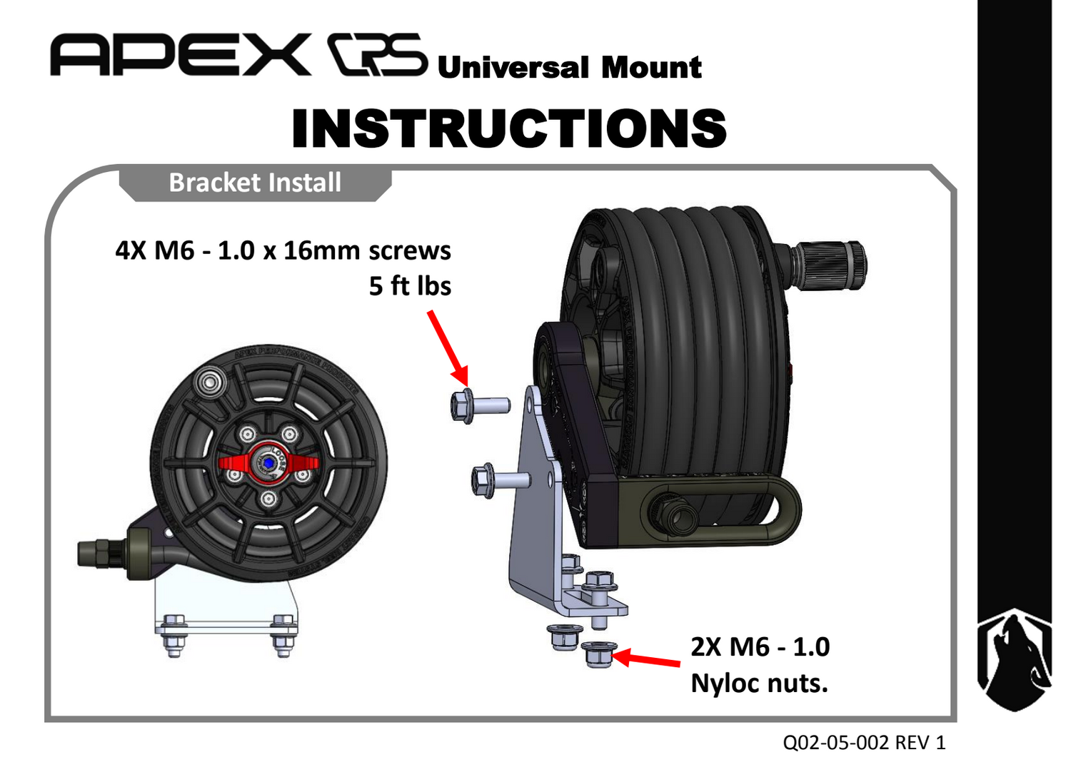 CRS UNIVERSAL MOUNTING BRACKET