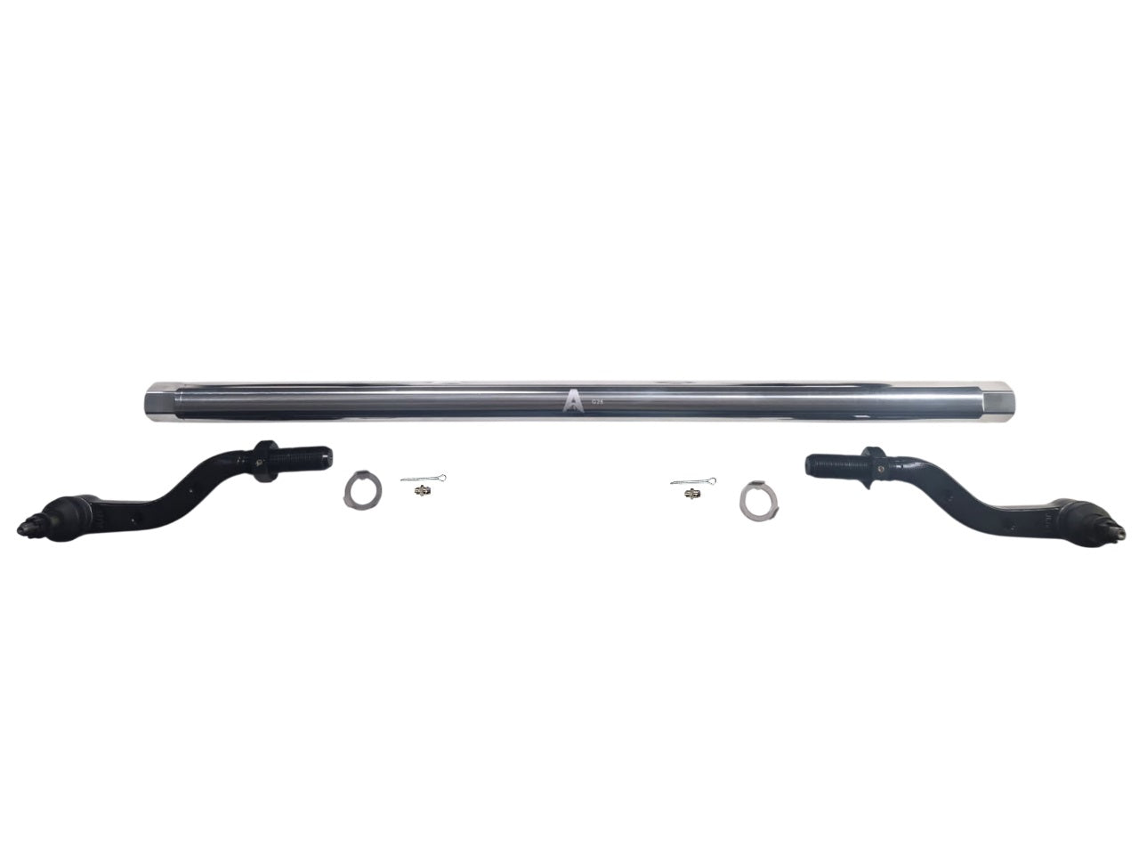 KIT126 - Jeep Wrangler JL & Gladiator JT - 2.5 Ton ProLock Tie Rod Assembly - Dana44 - Polished Aluminum
