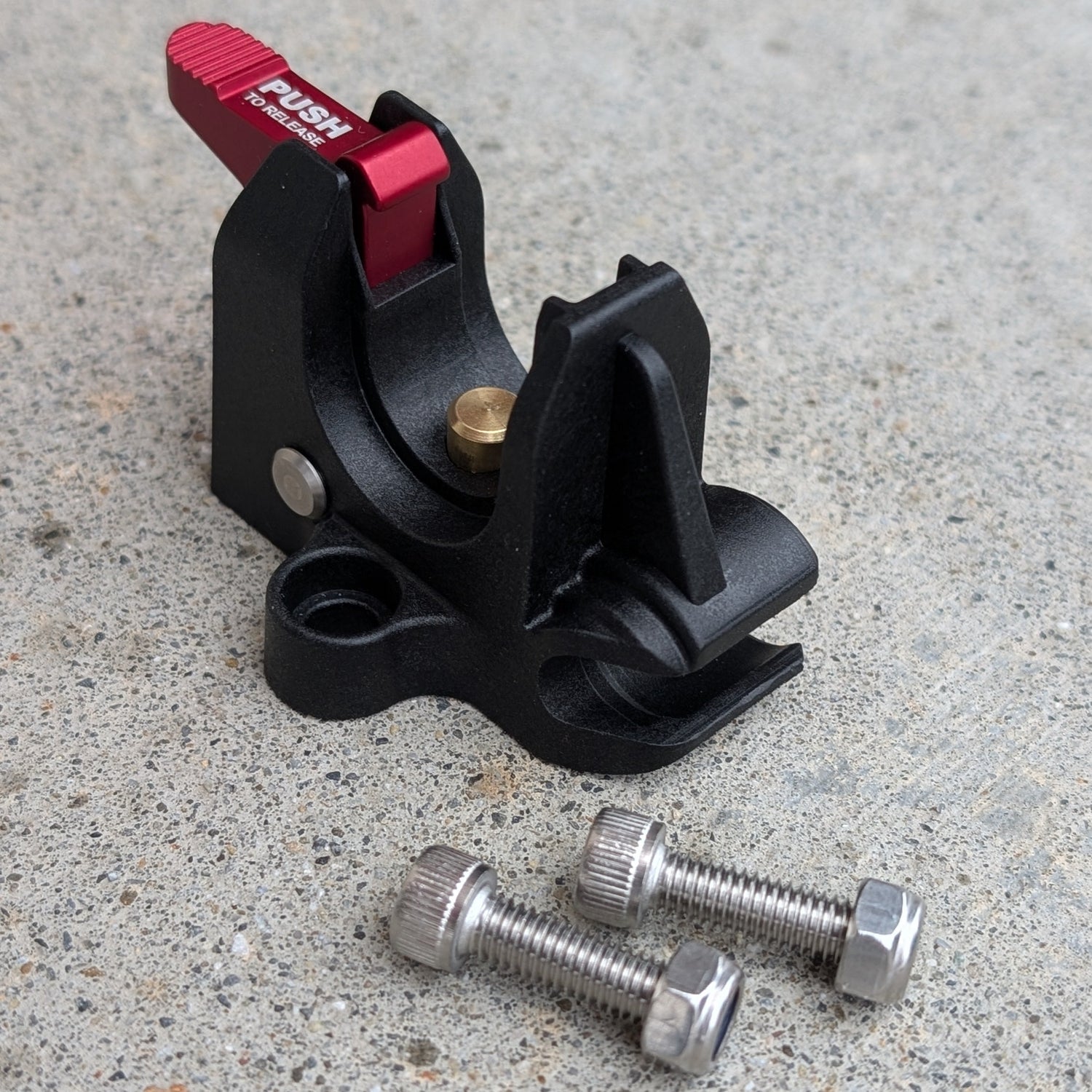 Nylon PPG Snap Mount kit including stainless steel mounting hardware for flat surface installation.