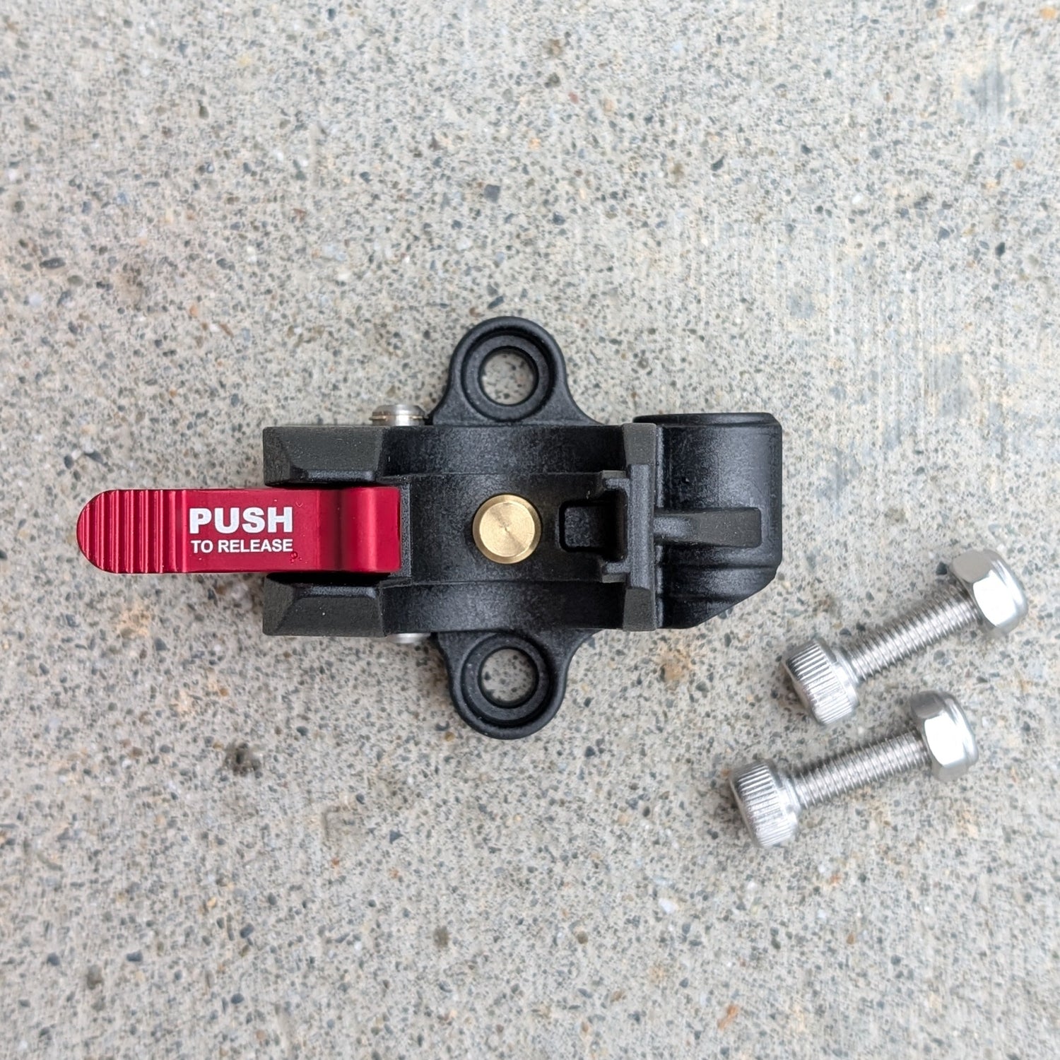 Nylon PPG Snap Mount kit including stainless steel mounting hardware for flat surface installation.