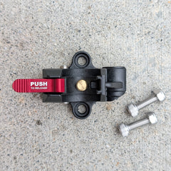 Nylon PPG Snap Mount kit including stainless steel mounting hardware for flat surface installation.