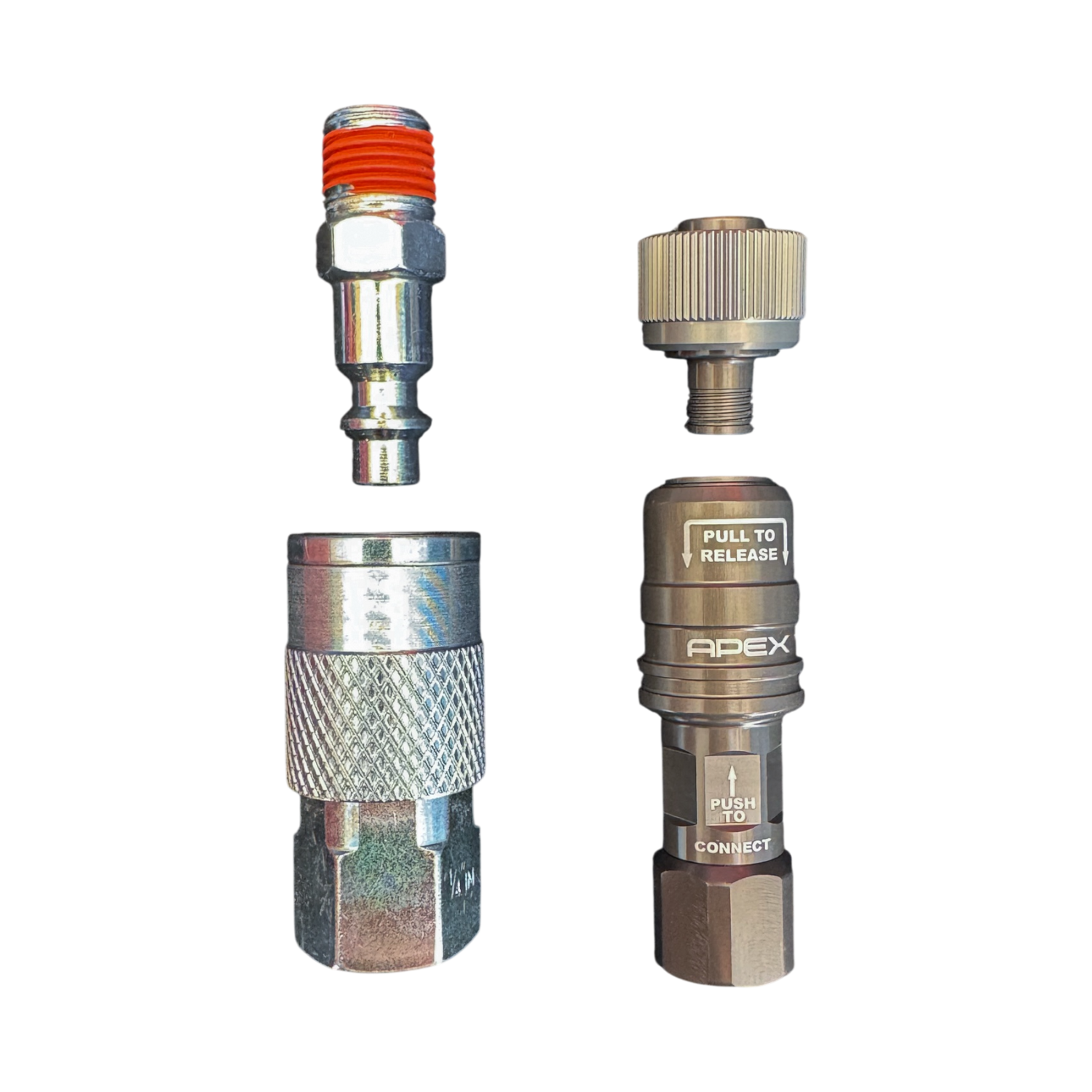 Compact Quick Coupler to APEX Male Swivel