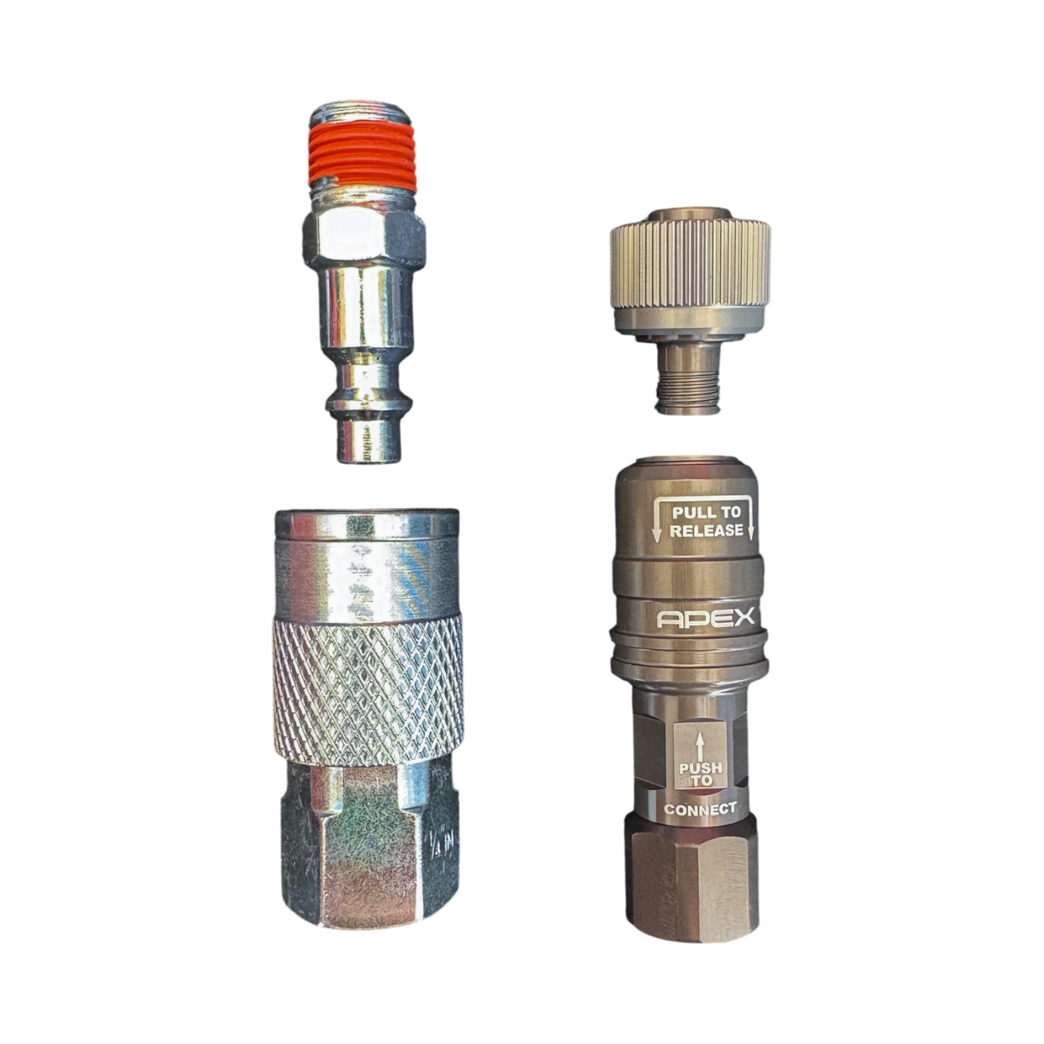 Compact Quick Coupler to APEX Male Swivel